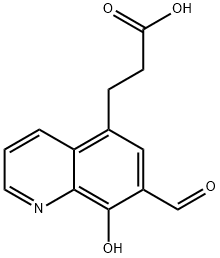 3-(7-Formyl-8-hydroxy-quinolin-5-yl)-propionic acid Structure