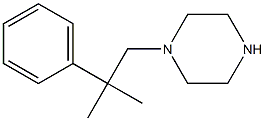 1-(2-methyl-2-phenylpropyl)piperazine Struktur