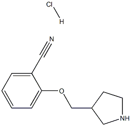2-(pyrrolidin-3-ylmethoxy)benzonitrile hydrochloride Struktur