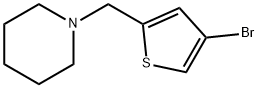 1-((4-ブロモチオフェン-2-イル)メチル)ピペリジン 化学構造式