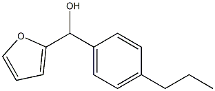 furan-2-yl-(4-propylphenyl)methanol Struktur