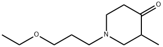 1-(3-ethoxypropyl)-3-methylpiperidin-4-one Struktur