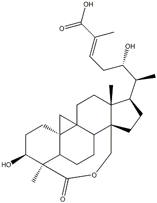 9,19-Cyclolanost-24-ene-26,28-dioicacid, 3,22-dihydroxy-, d-lactone, (3b,4a,22S)- (9CI)|