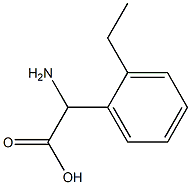 2-AMINO-2-(2-ETHYLPHENYL)ACETIC ACID Struktur