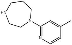 1-(4-methylpyridin-2-yl)-1,4-diazepane Struktur