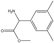 METHYL2-AMINO-2-(3,5-DIMETHYLPHENYL)ACETATE Struktur