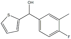 (4-fluoro-3-methylphenyl)-thiophen-2-ylmethanol Struktur