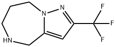 2-(TRIFLUOROMETHYL)-5,6,7,8-TETRAHYDRO-4H-PYRAZOLO[1,5-A][1,4]DIAZEPINE, 1250443-15-2, 结构式