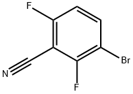 3-溴-2,6-二氟苯腈, 1250444-23-5, 结构式