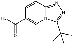 3-tert-Butyl-[1,2,4]triazolo[4,3-a]pyridine-6-carboxylic acid Struktur