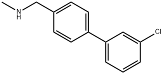 (3'-Chloro-biphenyl-4-ylmethyl)-methyl-amine,1250716-14-3,结构式