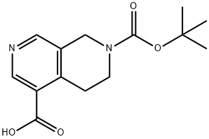 3,4-Dihydro-1H-[2,7]Naphthyridine-2,5-Dicarboxylicacid2-Tert-Butylester Structure