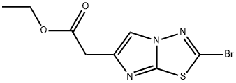 (2-Bromo-Imidazo[2,1-B][1,3,4]Thiadiazol-6-Yl)-Acetic Acid Ethyl Ester Struktur