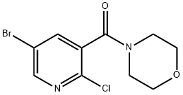 4-(5-Bromo-2-chloropyridine-3-carbonyl)morpholine Structure
