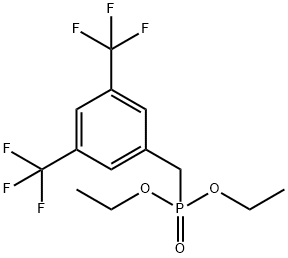 (3,5-二(三氟甲基)苄基)磷酸二乙酯,125138-12-7,结构式