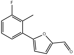 5-(3-氟-2-甲基苯基)呋喃-2-甲醛, 1251392-87-6, 结构式