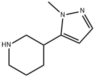 3-(1-甲基-1H-吡唑-5-基)哌啶, 1251925-05-9, 结构式