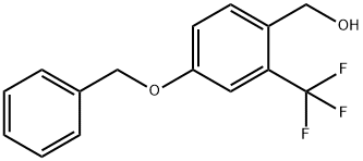 4-苄氧基-2-(三氟甲基)苯甲醇 结构式