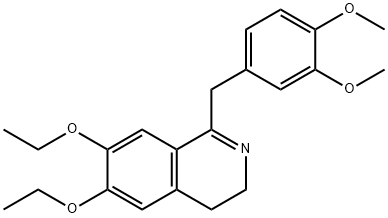 1-[(3,4-dimethoxyphenyl)methyl]-6,7-diethoxy-3,4-dihydroisoquinoline, 1253527-65-9, 结构式
