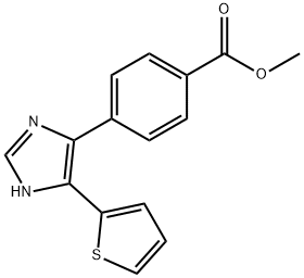 methyl 4-[5-(thiophen-2-yl)-1H-imidazol-4-yl]benzoate, 1253527-67-1, 结构式