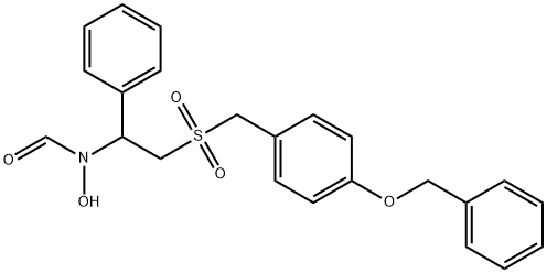 N-(2-{[4-(benzyloxy)phenyl]methanesulfonyl}-1-phenylethyl)-N-hydroxyformamide Structure