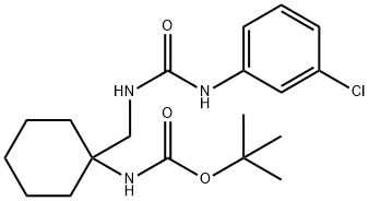 tert-butyl N-[1-({[(3-chlorophenyl)carbamoyl]amino}methyl)cyclohexyl]carbamate Structure