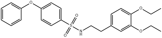 N-[2-(3,4-diethoxyphenyl)ethyl]-4-phenoxybenzene-1-sulfonamide Struktur