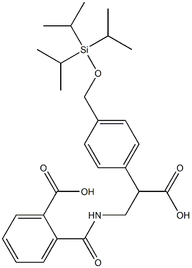 2-((2-carboxy-2-(4-(((triisopropylsilyl)oxy)methyl)phenyl)ethyl)carbamoyl)benzoic acid