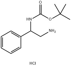 2-(Boc-amino)-2-phenylethylamine Hydrochloride Structure