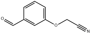 2-(3-formylphenoxy)acetonitrile 化学構造式