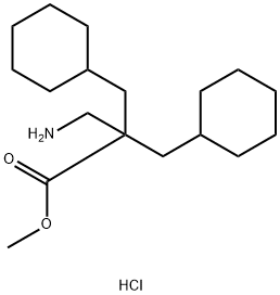 METHYL 3-AMINO-2,2-BIS(CYCLOHEXYLMETHYL)PROPANOATE HCL Structure