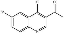 1-(6-BROMO-4-CHLOROQUINOLIN-3-YL)ETHANONE, 1255099-21-8, 结构式