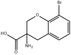 3-Amino-8-bromochroman-3-carboxylic acid Structure