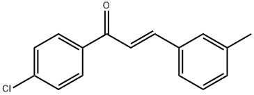 (2E)-1-(4-chlorophenyl)-3-(3-methylphenyl)prop-2-en-1-one Struktur