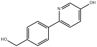 6-(4-(HYDROXYMETHYL)PHENYL)PYRIDIN-3-OL 结构式