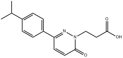 3-{6-oxo-3-[4-(propan-2-yl)phenyl]pyridazin-1(6H)-yl}propanoic acid Structure