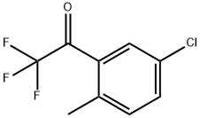 1-(5-氯-2-甲基苯基)-2,2,2-三氟乙-1-酮,1256467-25-0,结构式