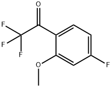 2,2,2-三氟-1-(4-氟-2-甲氧基苯基)乙烷-1-酮 结构式