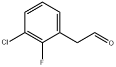 (3-Chloro-2-fluorophenyl)acetaldehyde 化学構造式