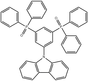 9-(3,5-Bis(diphenylphosphoryl)phenyl)-9H -carbazole 化学構造式