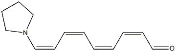 9-Pyrrolidin-1-yl-nona-2,4,6,8-tetraenal Struktur