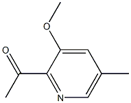 1-(3-Methoxy-5-methylpyridin-2-yl)ethanone Struktur