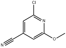 2-Chloro-6-methoxyisonicotinonitrile Structure