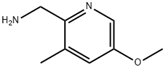 (5-Methoxy-3-methylpyridin-2-yl)methanamine 化学構造式