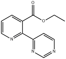 2-PYRIMIDIN-4-YL-NICOTINIC ACID ETHYL ESTER 结构式