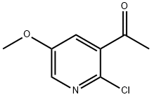 1-(2-Chloro-5-methoxy-pyridin-3-yl)-ethanone Struktur