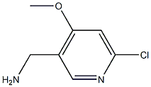 (6-Chloro-4-methoxypyridin-3-yl)methanamine,1256835-81-0,结构式