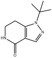 1-(tert-Butyl)-6,7-dihydro-1H-pyrazolo[4,3-c]pyridin-4(5H)-one Struktur