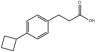 Benzenepropanoic acid, 4-cyclobutyl- Structure