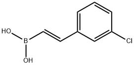 (E)-(3-氯苯乙烯基)硼酸,1258237-13-6,结构式